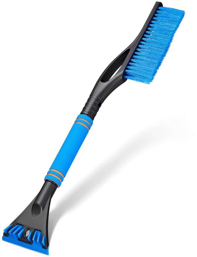 Balinco Eiskratzer Auto mit Besen, Lackschonend, 2in1, Eisschaber, Eisbrecher, Scheibenkratzer, Eisentferner, Frostschaber, Schneeabzieher, Auto Winter Zubehör