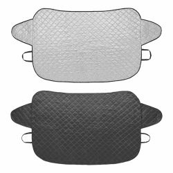 Windschutzscheibe Abdeckung Premium 94x144,5cm Auto Scheibenabdeckung mit 2 Gummibändern - Die Frontscheibenabdeckung Frost - Schnee - EIS etc. Seitenklappenlänge von 27 cm