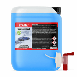 Brestol Scheibenfrostschutz 25 Liter gebrauchsfertig -20 °C inkl. Auslaufhahn 61 mm - Waschanlagenzusatz Antifrost Anti-Frost Klarsicht Enteiser Scheibenenteiser Klare Sicht