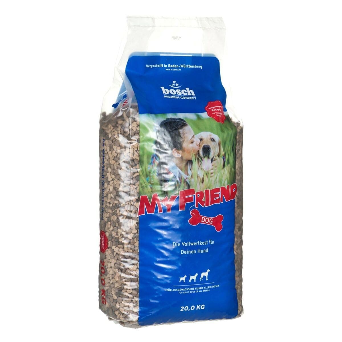 bosch My Friend Kroketten | Hundefutter für ausgewachsene Hunde aller Rassen | 20 kg Geflügel, Rind 20 kg (1er Pack) Angebot bei HelloDeals
