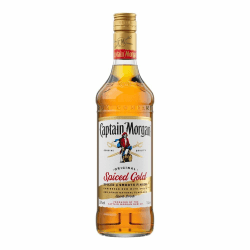 Captain Morgan Original Spiced Gold, Blended Rum, Gewürze und Vanille-Aromen, Karibisches Flair, für Cocktails & Longdrinks, Spirituose, CMSG, 35% vol, 1000ml Einzelflasche, 1l 1L Einzelflasche
