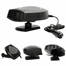 B22D 12V Auto Heizlüfter – 150W Tragbare Keramik Heizung & Kühlung Ventilator, Überhitzungsschutz, Schnelles Heizen, Defroster für Windschutzscheibe, 2-in-1 Autoheizung & Kühlung