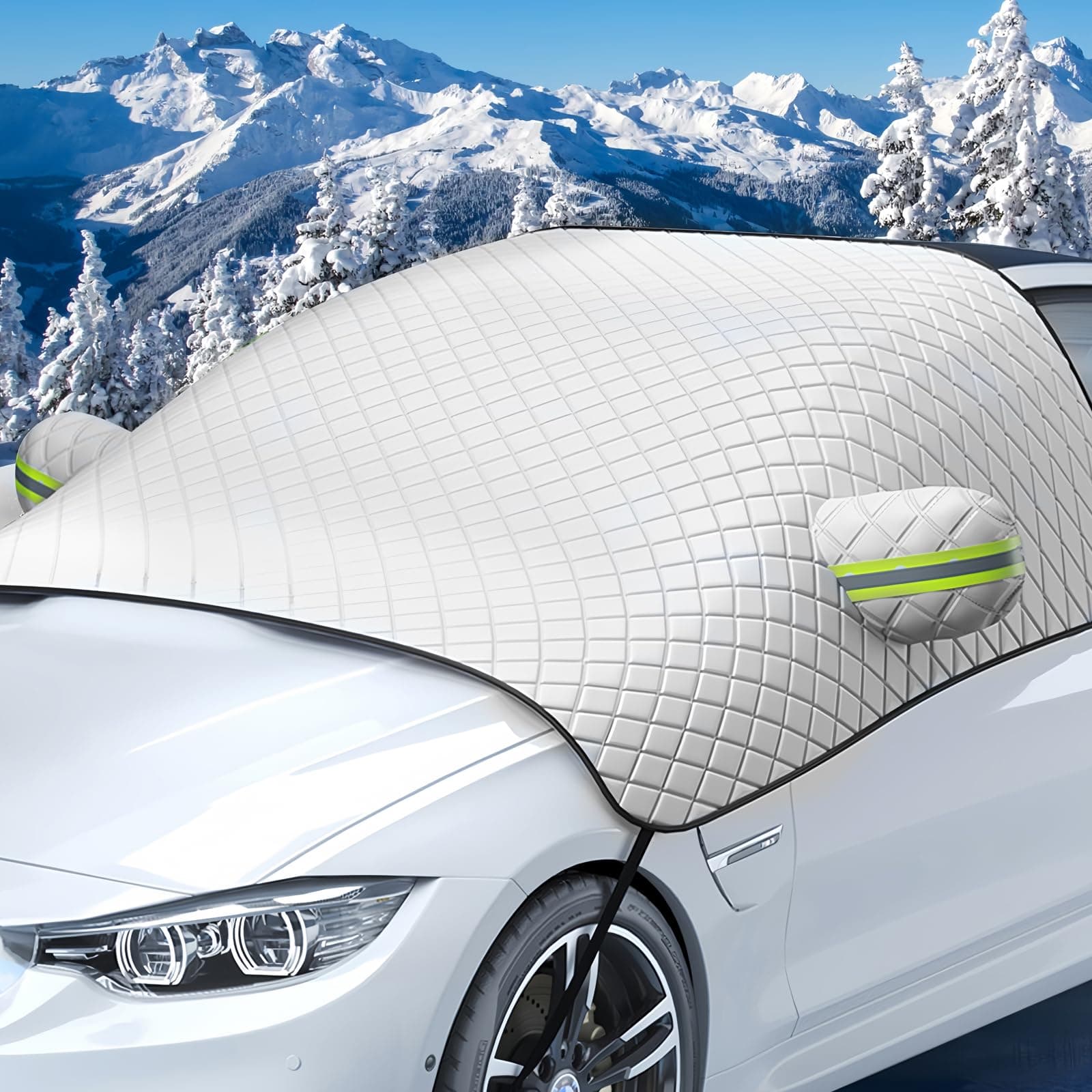 JOLIGAEA Sonnenschutz Auto Frontscheibe, Windschutzscheibenabdeckung Faltbar Gegen Sonne, Staub, Schnee, EIS, Frost (232 x 142 cm) Angebot bei HelloDeals