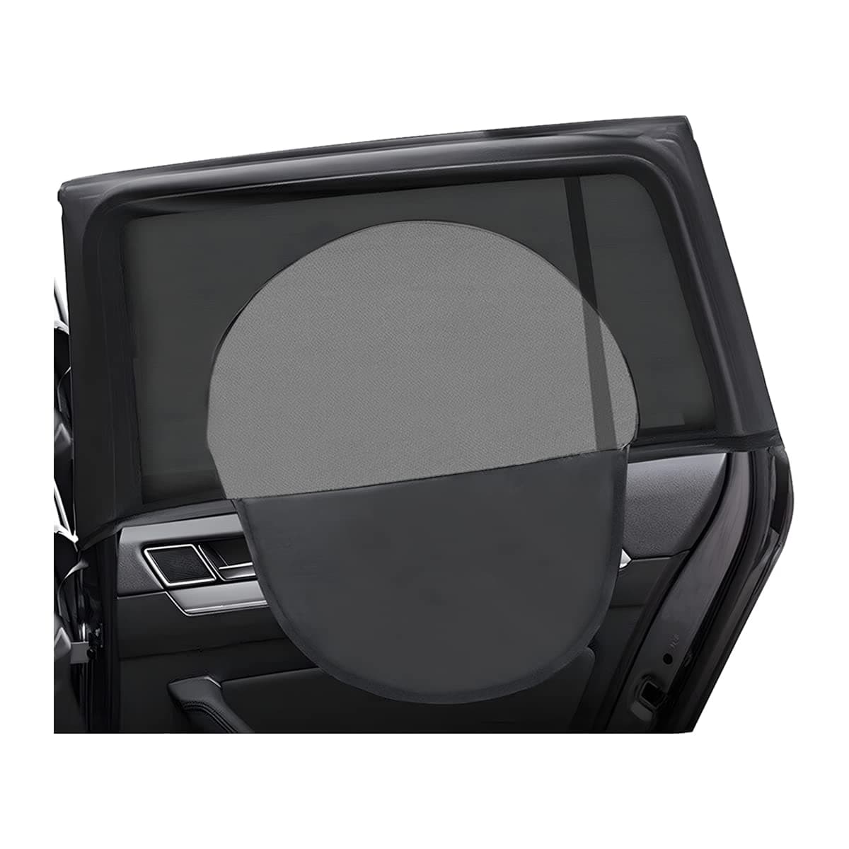 CGEAMDY 2-teilige Autofensterjalousien, Universelle Auto-Sonnenschutz, Dehnbarer Heckscheiben-Sonnenschutz, UV-Schutz mit Reißverschluss, Car Zipper Side Window Sun Protection (Heckscheibe) 52×60cm/Rückseite Angebot bei HelloDeals
