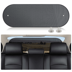 ZATOOTO Auto Sonnenblende für Heckscheibe, Sonnenschutz Auto Baby, Faltbare Heckscheibe Sonnenblende mit Saugnäpfen, Mesh Heckscheibenblende, 95x32 cm