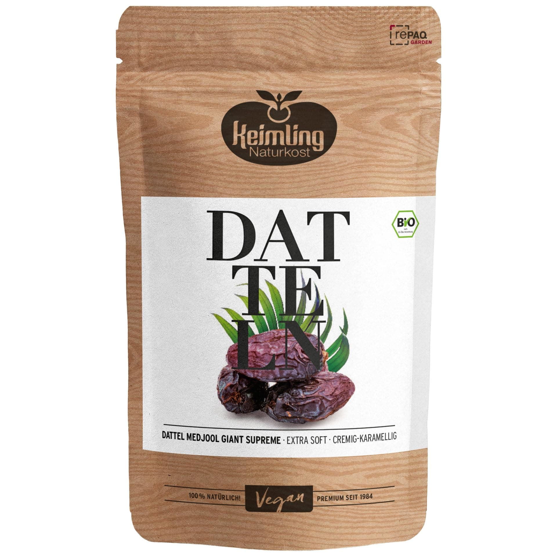 Medjool Datteln Bio Giant Supreme – naturbelassen, extra groß & süß | ungeschwefelt, vegan, ohne Zusätze | aus nachhaltigem Anbau (400 g) Angebot bei HelloDeals