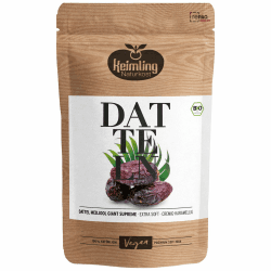 Medjool Datteln Bio Giant Supreme – naturbelassen, extra groß & süß | ungeschwefelt, vegan, ohne Zusätze | aus nachhaltigem Anbau (400 g)