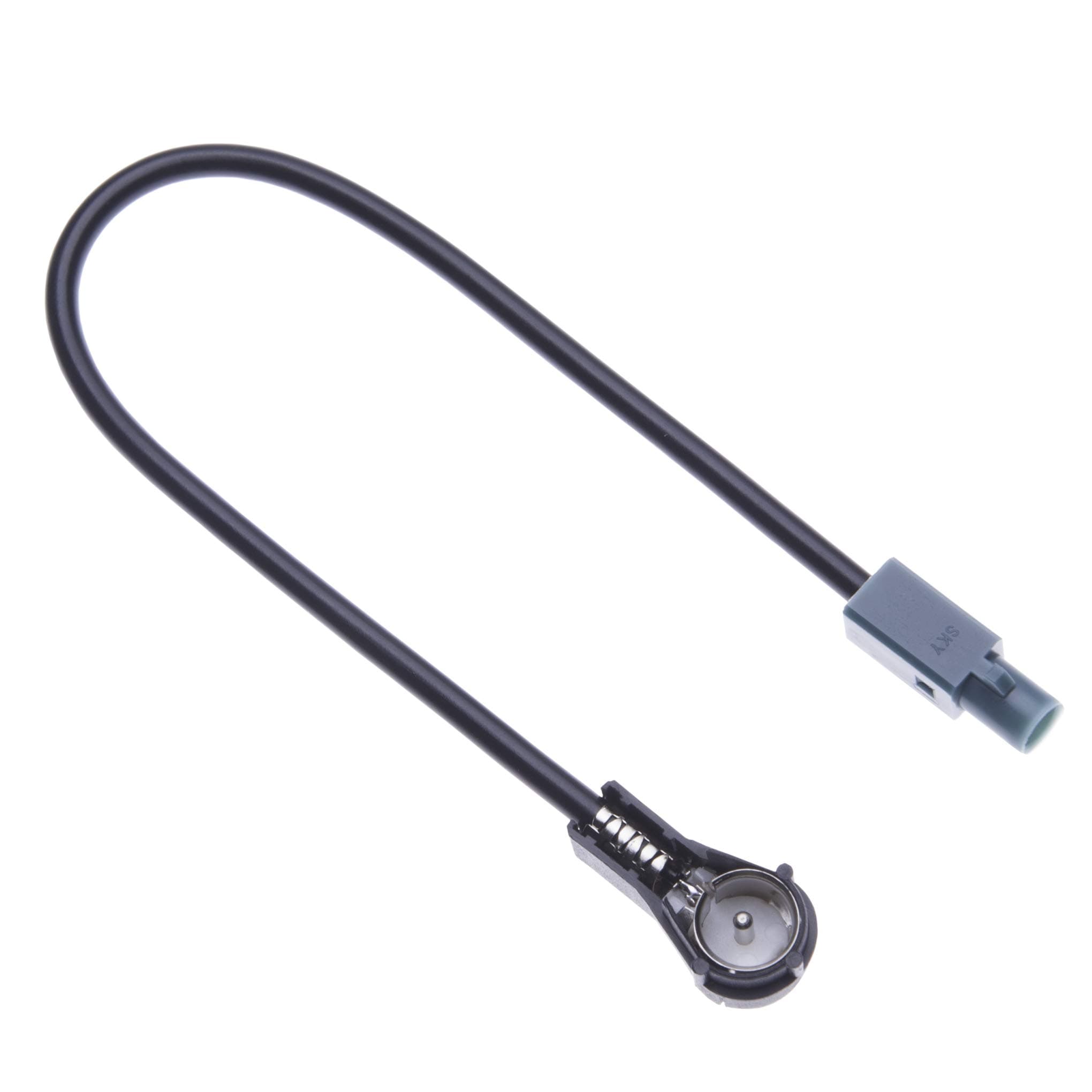 Autoradio Antennenadapter Fakra nach ISO Fahrzeug FM Antenne Adapter Kabel Kompatibel mit ausgewählte europäische Radios für BMW, Passat, Golf, Automodelle Fakra Stecker zu ISO FM Connector