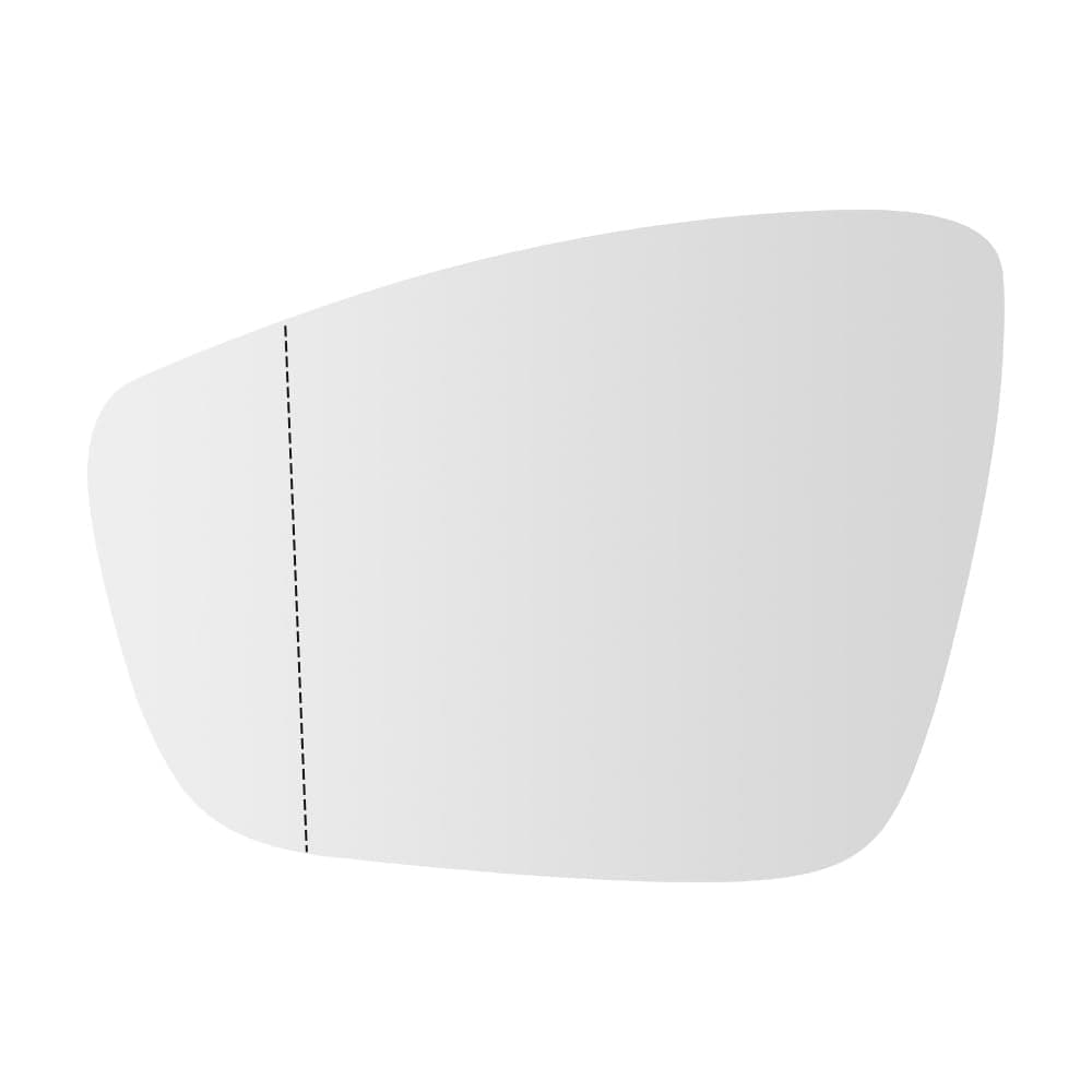 SENZEAL Spiegelglas Links Fahrerseite Beheizbar mit Trägerplatte für VW Polo 6R 6C 2009-2017 UP 2016-2023 Außenspiegel Glas Ersatz (Links) Für VW Up (2016-) Links