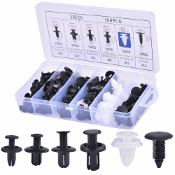 100 Stück Befestigungsclips Auto, 6 Arten Universal Spreiznieten mit Aufbewahrungsbox, Auto Befestigung Clips Set, Universal Stoßstangen Zierleisten Plastikklips Set Kunststoffniete Angebot bei HelloDeals