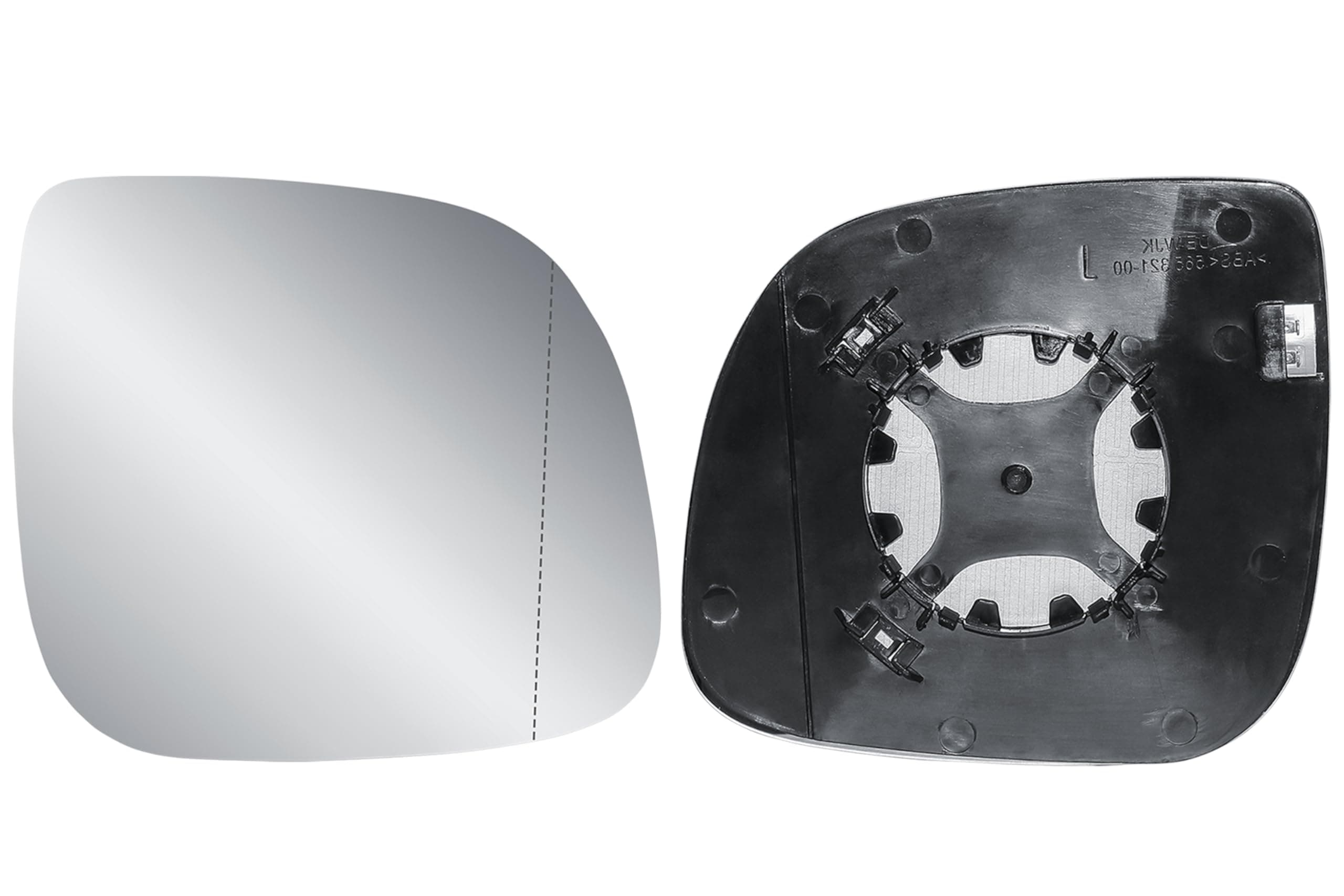 Ersatz Rechts Beifahrerseite Außenspiegel Glas Beheizt mit Rückplatte Spiegelglas für VW Transporter T5 T6 2010-2024 Multivan 2010-2019 Rechts (RH) BeiFahrerseite