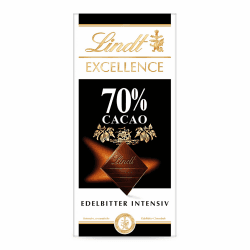 Lindt EXCELLENCE 70% Kakao - Edelbitter-Schokolade | 100 g Tafel | Vollmundige Bitter-Schokolade | Intensiver Kakao-Geschmack Angebot bei HelloDeals