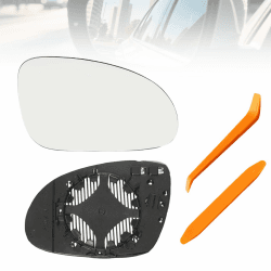 HAPPOW Rechter Spiegelglas für VW Golf MK5/Golf Plus/Golf R32 Rabbit/Jetta/Passat B6/Skoda Superb/EOS, 3C0 857 522 Spiegelglas Ersatz, Heizung HD-Glas ABS-Rückplatte mit Montagewerkzeugen Angebot bei HelloDeals