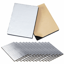 12Pcs Dämmmatte Auto,Auto 40x25cm Schallschutzmatte Isolierung Matte Schaumstoff, Selbstklebende Alubutyl Matte, Isoliermatte Selbstklebend, Feuerfest, Feuchtigkeitsfest, Wasserdicht-A Angebot bei HelloDeals