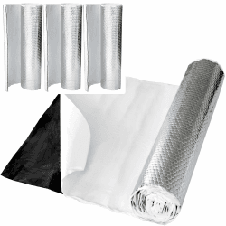 RECAMBO Alubutyl Dämmmatte - Höchste Schalldämmung: Reduziert Straßenlärm, Vibrationen, Rasseln - Selbstklebendes Anti Dröhn & Bitumen-Ersatz - 3 Rollen je 50cm x 400cm insgesamt 6m² Sparpaket 1200cm x 50cm Angebot bei HelloDeals