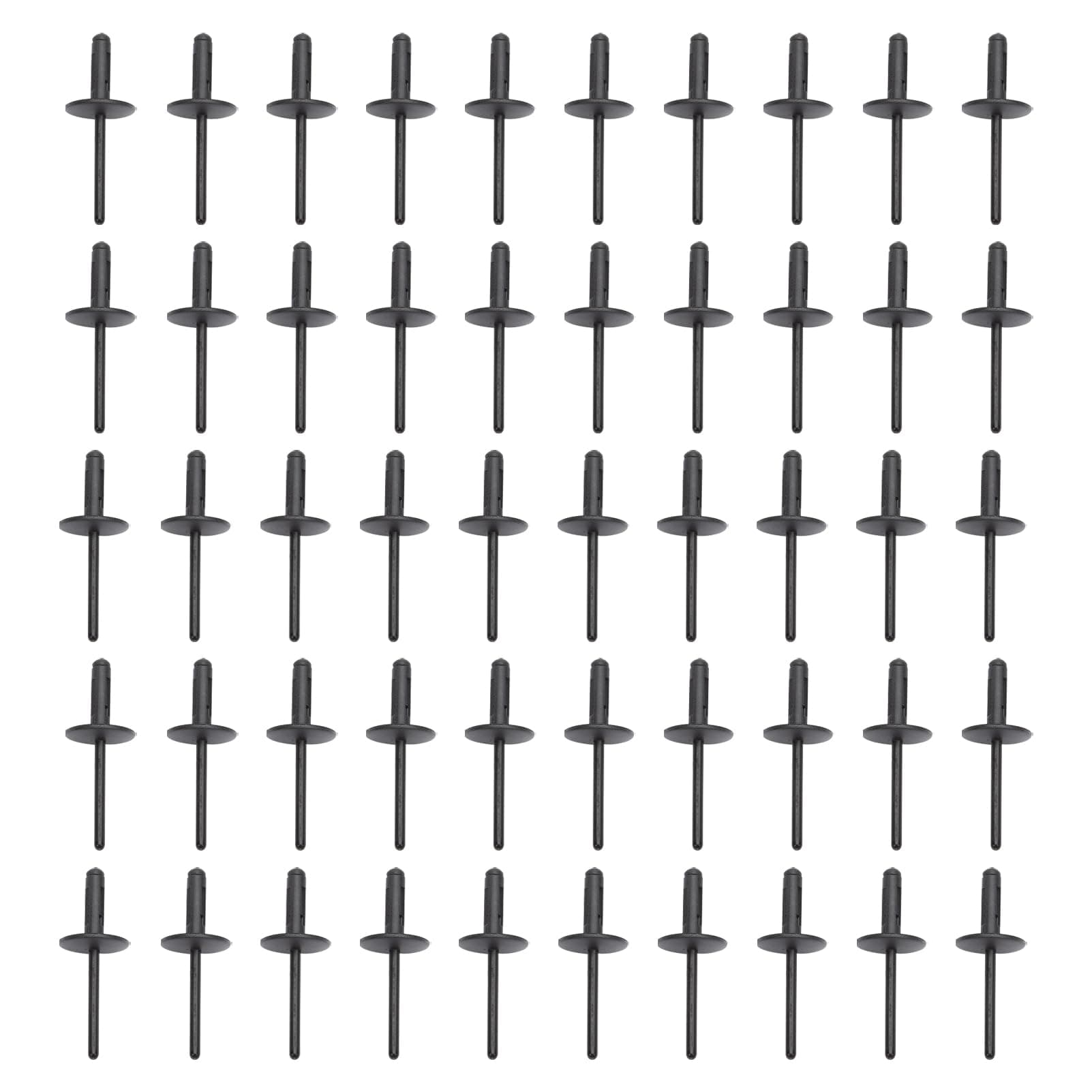 Anlseiod 50x Spreiznieten Clips für 6 mm BMW X1 X3 X5 X6 Z4 Coupe E90 E91 E84 E83 E53 E70 F15 F85 E71 E72 E86 E85 R60 Radlauf Nieten Nylon Spreiznieten Spreizniet Bmw 51717002953