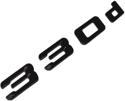 MCK Auto 330d schwarz glänzend Heckklappe Logo hinten Abzeichen Emblem Tuning kompatibel mit E90 E91 E92 E93 F30 F31 F32 F33 F34 HB3R1 Angebot bei HelloDeals