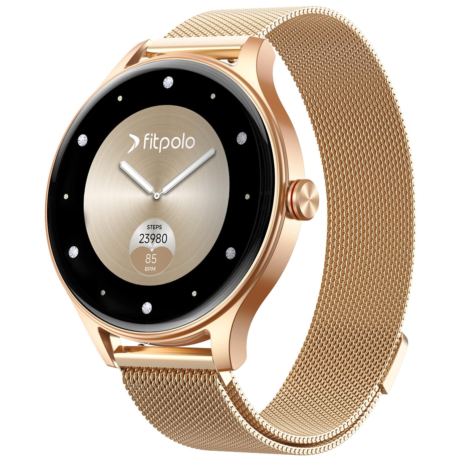 Smartwatch Damen mit Telefonfunktion, HD AMOLED-Display Uhr Damen mit Herzfrequenz Schlafmonitor SpO2, 200+ Sportmodi Fitnessuhr, IP68 Wasserdicht Smart Watch Damen Kompatibel für iOS/Samsung/Android Rosegold Angebot bei HelloDeals