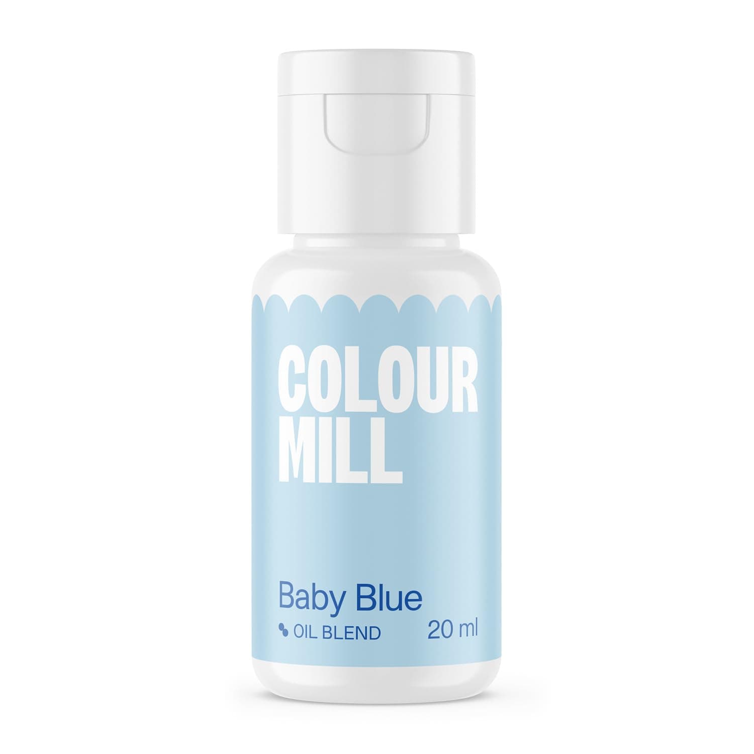 Colour Mill Oil Blend Baby Blue Lebensmittelfarbe auf Ölbasis - Lebensmittelfarben für Schokolade, Fondant, Cupcakes, Kuchen, Backen, Macaron - Food Coloring für Tortendeko - 20ml Baby Blau 20 ml Angebot bei HelloDeals