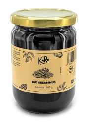 Koro - Bio Schwarzes Tahin - 500 g - Ein wahrer Gaumenschmaus aus 100% Bio schwarzer Sesam 500 g (1er Pack)