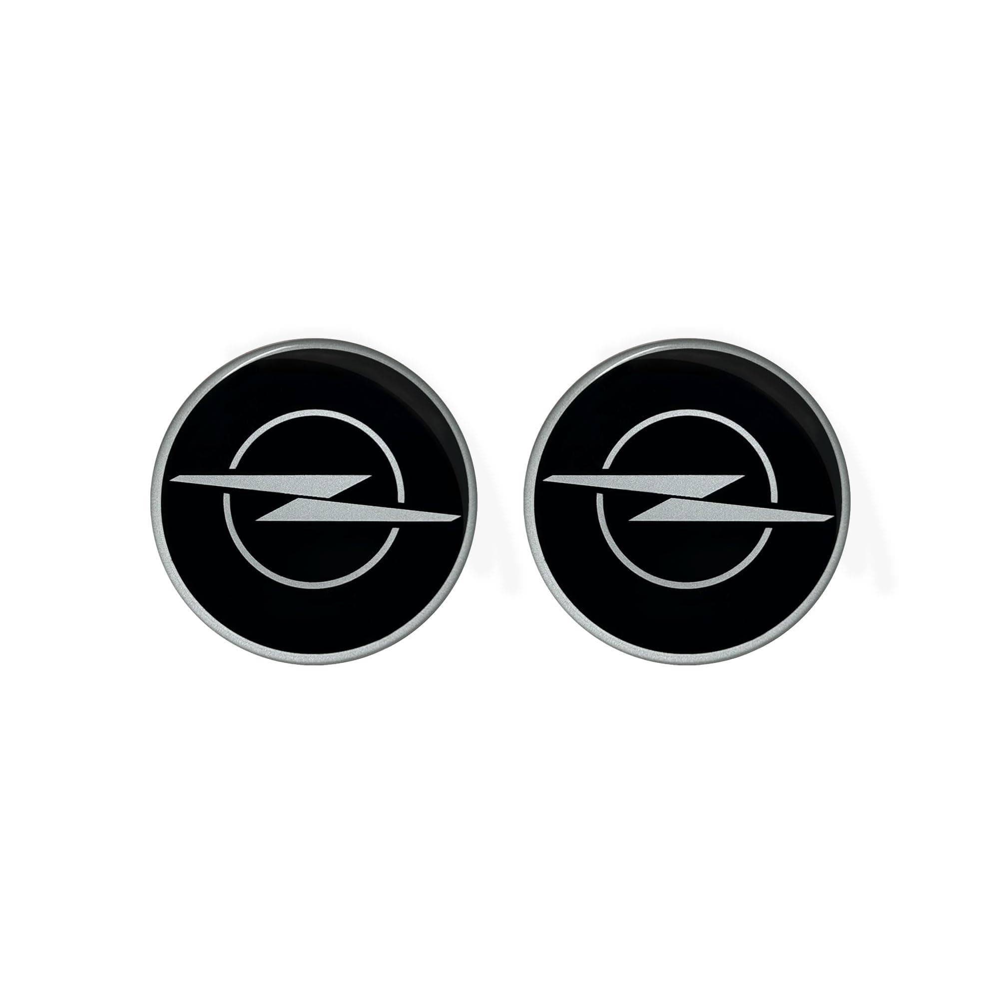 3D-Aufkleber kompatibel mit Opel, Lizenzprodukt (Schwarz, 12 mm) Schwarz 12 mm