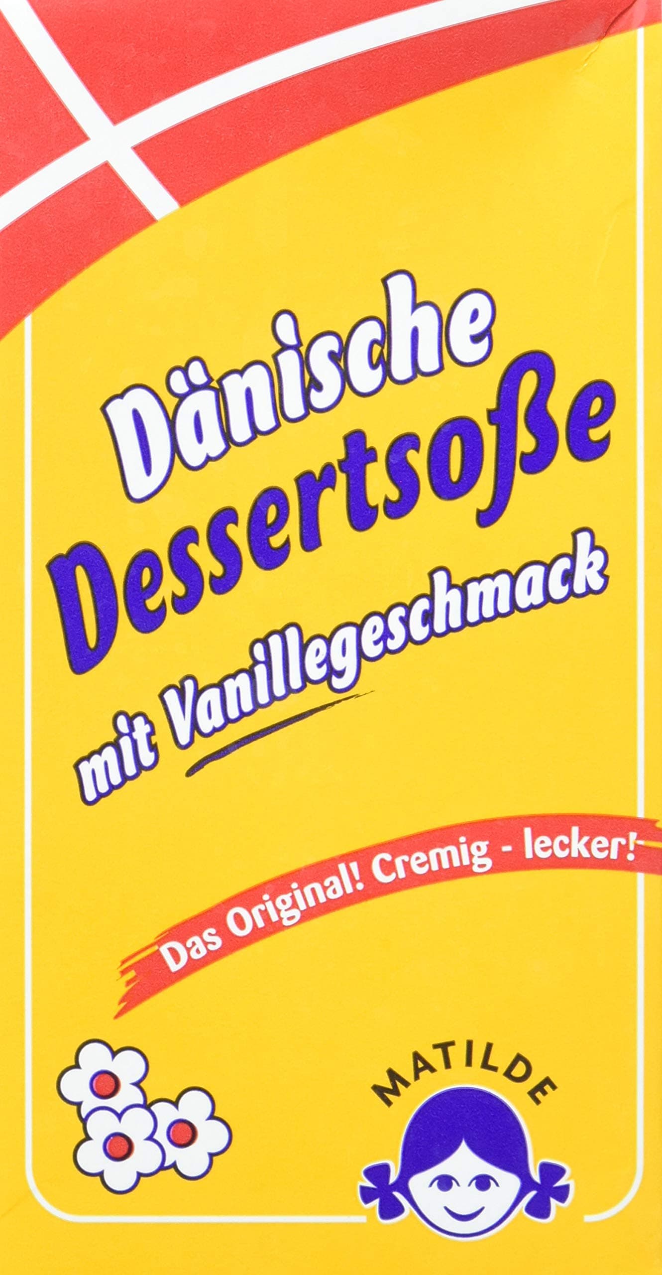 Matilde Dessertsoße mit Vanillegeschmack | 16 x 500 ml | Dänische Art | ohne Farbstoffe | ideal für Dessert, Eis oder Gebäck Angebot bei HelloDeals