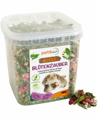 petifool Blütenzauber 360g - Ergänzungsfutter für Nager - natürliches Nagerfutter für Kaninchen, Meerschweinchen, Hamster, Chinchilla & mehr - ohne künstliche Zusätze - 100% Natur -artgerechtes Futter 360 g (1er Pack) Angebot bei HelloDeals