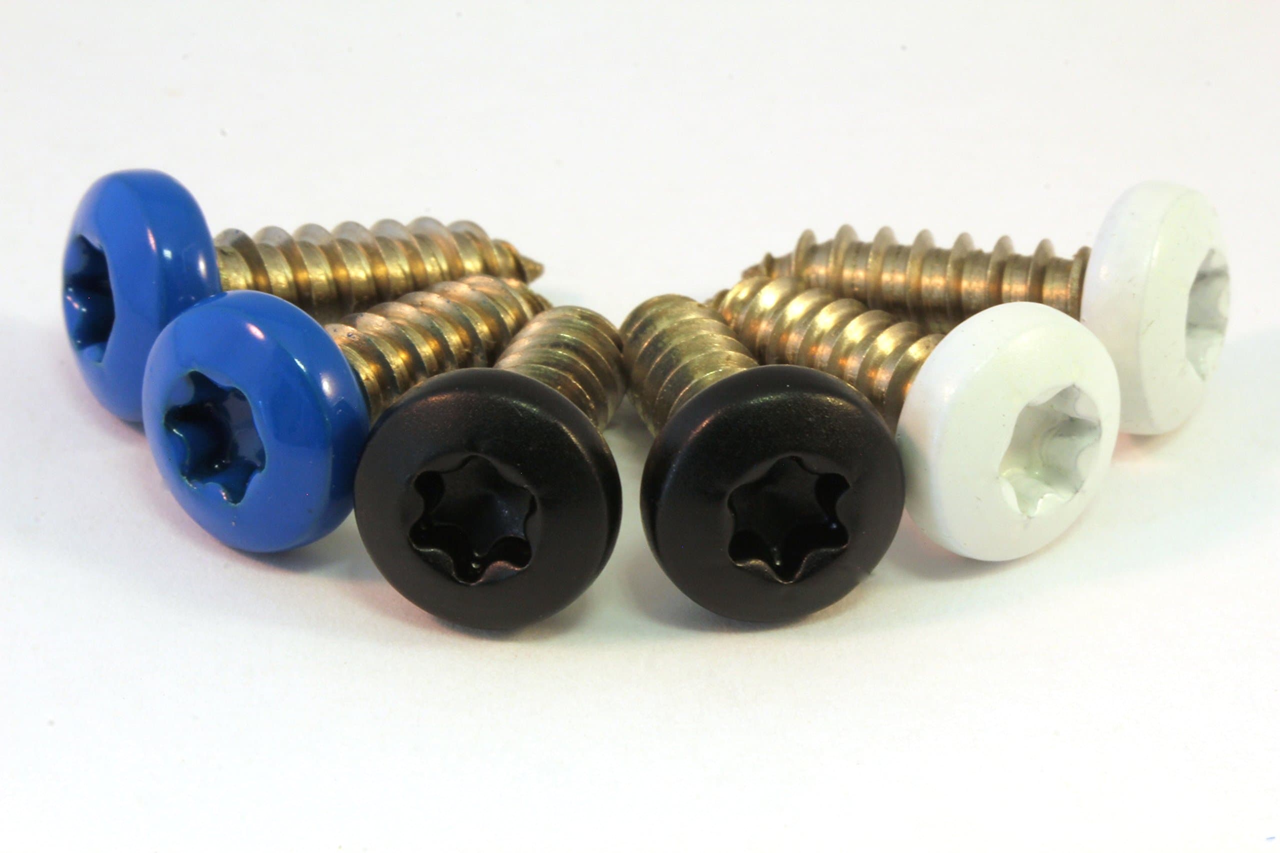 6x Kennzeichen Schrauben Set 4,8x16 | Edelstahl | Auto, Motorrad Nummernschild Halter