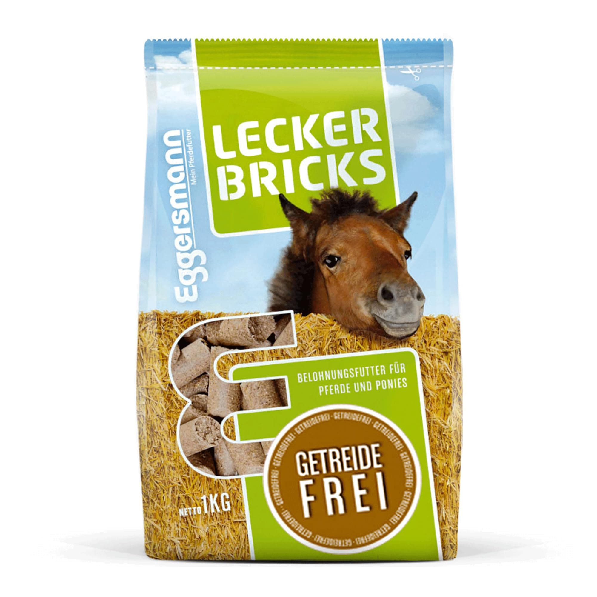 Eggersmann Mein Pferdefutter 1kg Pferde-Leckerlis | Lecker Bricks für Pferde & Ponys | Getreidefrei & kalorienarm | Perfekt als Belohnung & für zwischendurch | Höchste Qualität | Pferde-Zubehör Getreidefrei 1 kg (1er Pack) Angebot bei HelloDeals