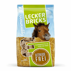 Eggersmann Mein Pferdefutter 1kg Pferde-Leckerlis | Lecker Bricks für Pferde & Ponys | Getreidefrei & kalorienarm | Perfekt als Belohnung & für zwischendurch | Höchste Qualität | Pferde-Zubehör Getreidefrei 1 kg (1er Pack) Angebot bei HelloDeals