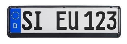 Kennzeichenhalter"SCHWARZ" (460 x 114mm) für Kurz-Kennzeichen, 1 Stück