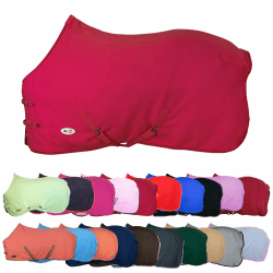 RL24 - Abschwitzdecke mit Kreuzgurt BASICLINE pink 85cm Angebot bei HelloDeals