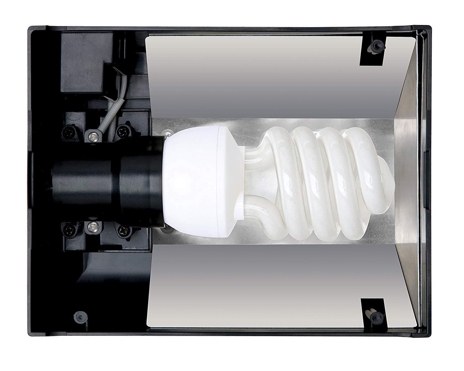 Exo Terra Compact Top, Terrarienabdeckung, Nano, für 1 Lampe, mit Reflektor, 20 x 9 x 15cm, Fassung E27, Schwarz Single-20 x 9 x 15 cm, 1 Lampe Nano Angebot bei HelloDeals