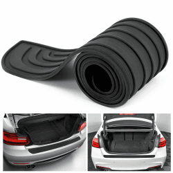 Stoßstangenschutz gummi Anti-kratz,Selbstklebender heckstoßstangenschutz,Schwellerschutz für den Kofferraum,Autozubehör für die meisten Autos,SUVs(90CM*7CM) (Schwarz) Angebot bei HelloDeals