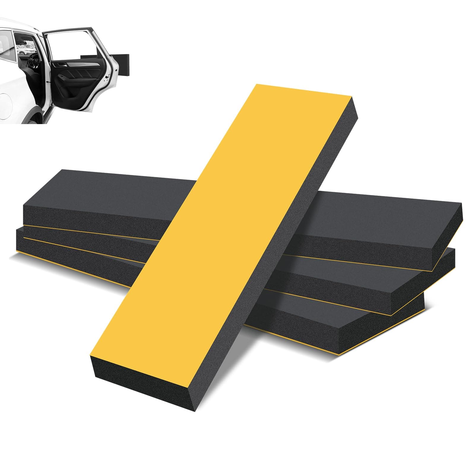 Cozary 4 Stück Garagen Wandschutz, 30x10 cm Wandschutz Garage Selbstklebend, 2 cm Extra Dicker Türschutz, Wasserabweisend Anti-kollision und Anti-reibung Türkantenschutz für Garagenwand und Parkplatz 4 Stück 30x10cm