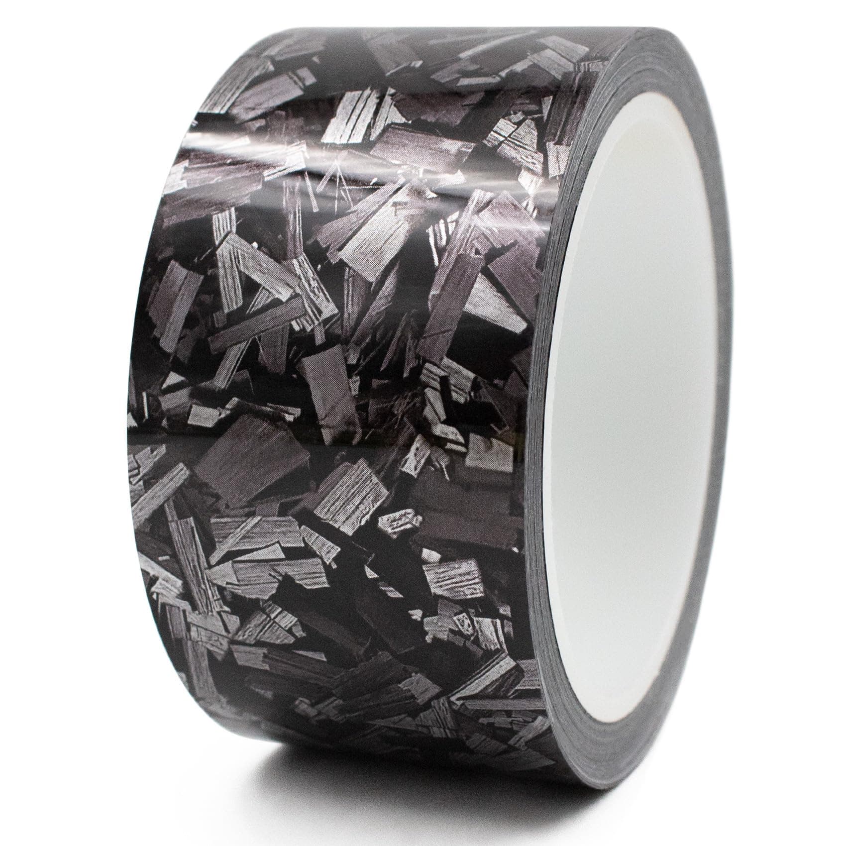 Finest Folia 8,5 Meter Forged Carbon Zierstreifen Auto LKW Motorrad Boot Modellbau Basteln DIY Deko Dekorstreifen Klebestreifen selbstklebend wetterfest (Schwarz/Silber Forged Carbon, 50mm) 50mm Schwarz/Silber Forged Carbon