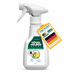 Silberkraft Milbenspray 250 ml, Milbenschutz für Ziervögel, Singvögel & Geflügel, für Wellensittich, Kanarienvogel, Papagei, Beo, Großsittich & Brieftaube, Gegen rote Vogelmilbe und Parasiten Angebot bei HelloDeals