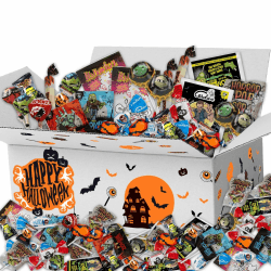 Halloween Süßigkeiten Box – Über 200 Bonbons & Gummis – 1,3 kg Mix aus Bonbons, Lutschern & Fruchtgummis – Perfekt für Trick or Treat & Halloween-Partys Halloween-Süßigkeiten Angebot bei HelloDeals