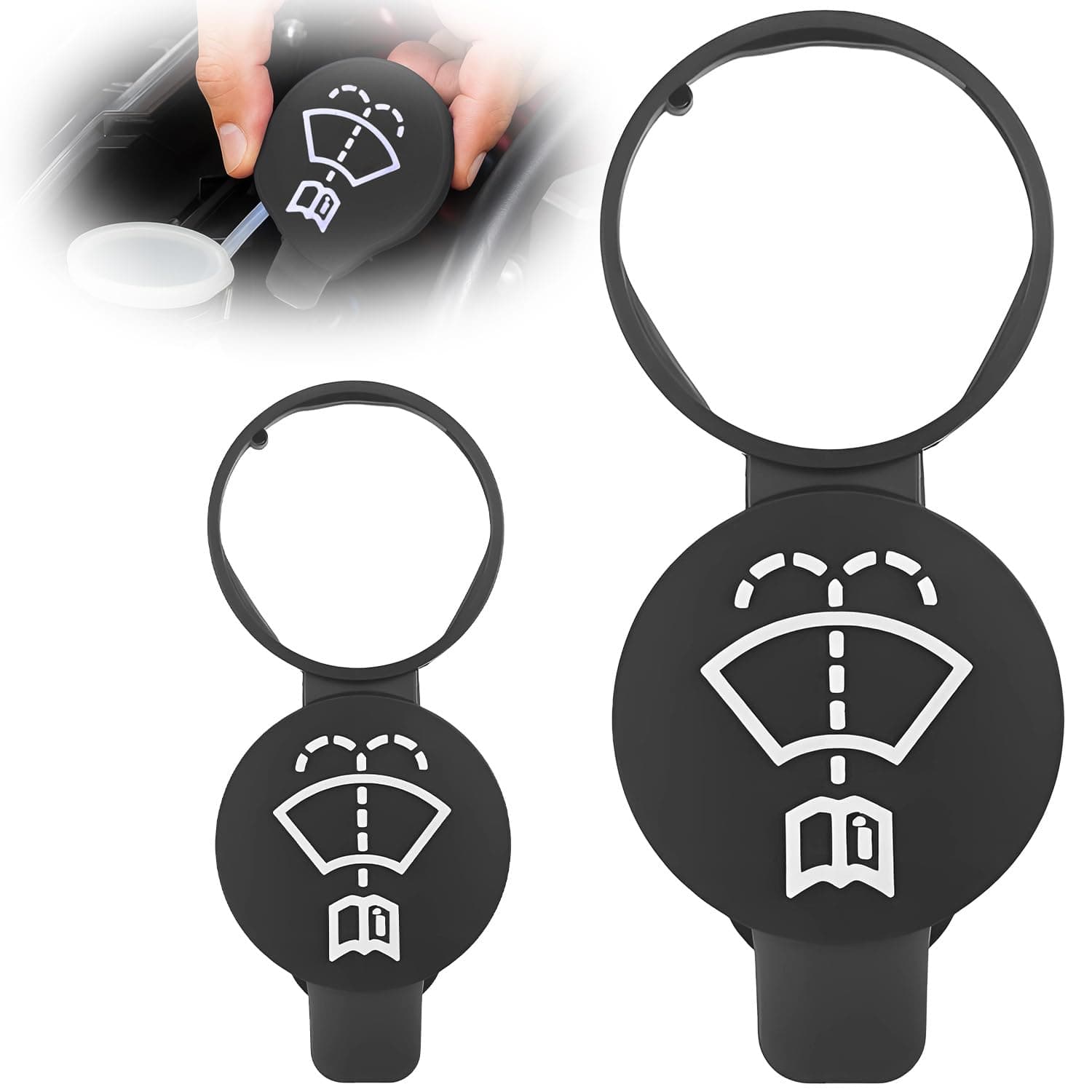 2x Universal Wischwasser Deckel 5cm – Ersatzdeckel für Scheibenwaschanlage, passend für Opel Insignia, Opel Zafira – Auto Wischwasser Deckel & Scheibenwischer Zubehör Teilenummer 13227300