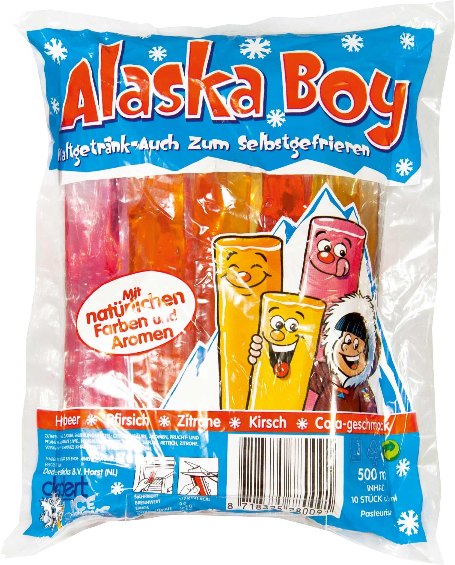 Alaska Boy - Icesticks Kaltgetränk oder Wassereis - 10St/500ml Angebot bei HelloDeals