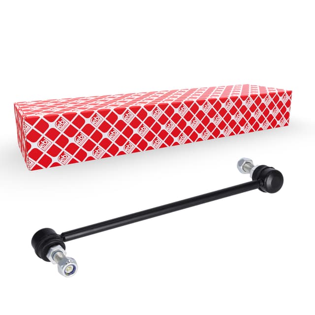 febi bilstein 30986 Verbindungsstange mit Sicherungsmuttern, 1 Stück Vorderachse rechts