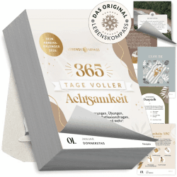 Lebenskompass® Abreißkalender 2026 - Tagesabreißkalender 2026 für 365 Tage Achtsamkeit und Inspiration - Abreisskalender 2026 täglich Sprüche, Übungen und Tipps für ein erfülltes Jahr Angebot bei HelloDeals