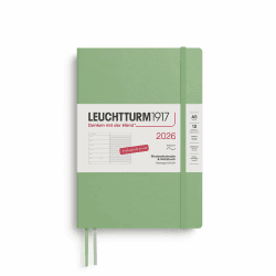 LEUCHTTURM1917 372496 Wochenkalender & Notizbuch Medium (A5) 2026, 12 Monate, Softcover, Salbei, Deutsch Salbei Medium (A5) Angebot bei HelloDeals