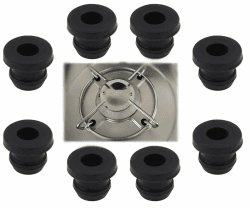 STYYL 8 Stück Topfträgergummis passend für Topfstützen mit 5mm Stäben von Dometic, Smev und Thetford Angebot bei HelloDeals