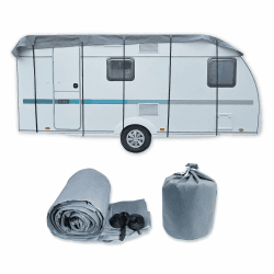 Dachabdeckung für Wohnwagen, Größe L, Schutzhülle für Caravan, Abdeckplane, Dachplane Angebot bei HelloDeals