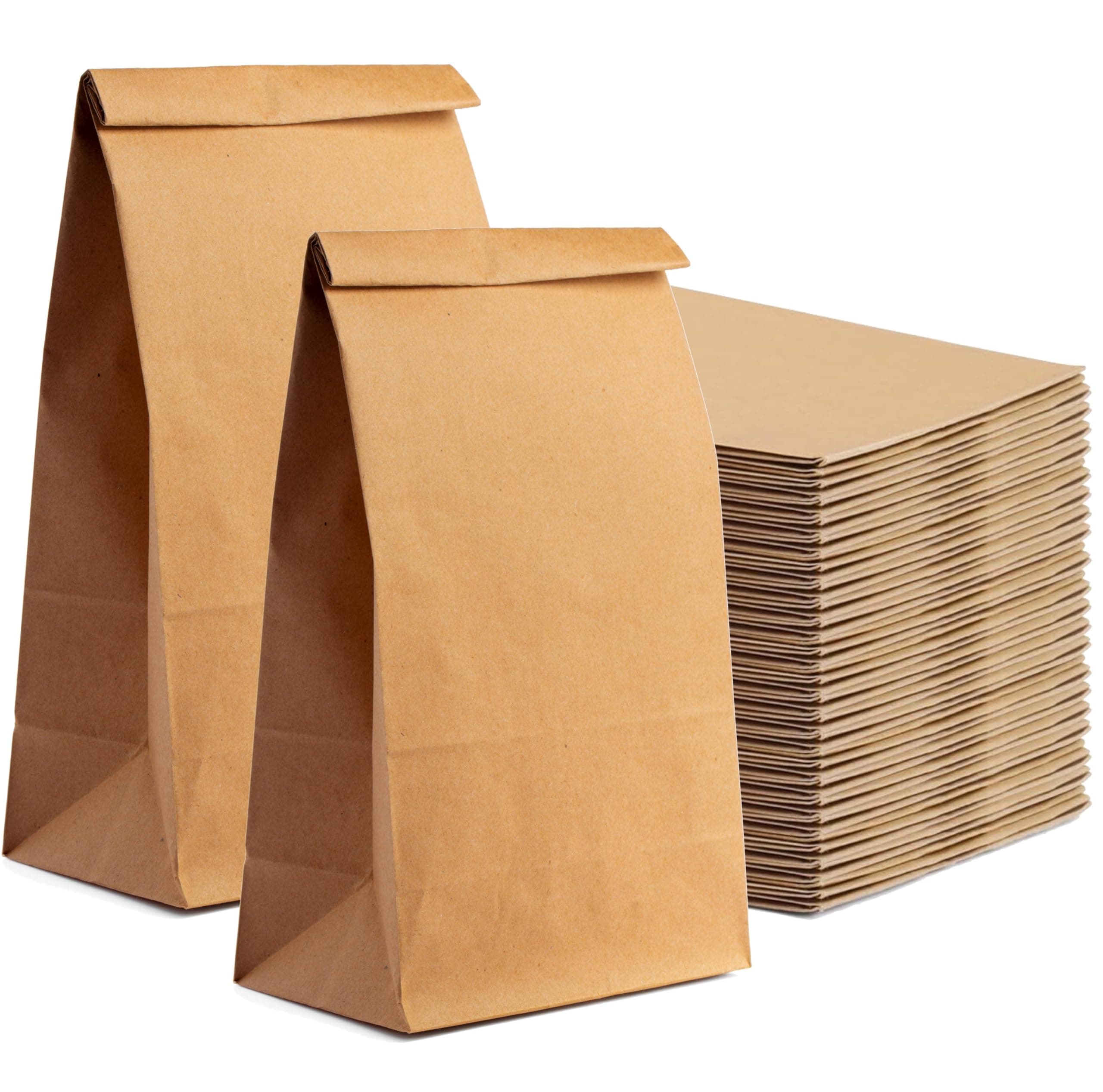 50x braune Beutel 21 x 14 cm - EXTRA STARK - Kraftpapiertüten Geschenktüten Kraftpapier als DIY Adventskalender - Ostern - selber machen Tüten Weihnachten zum befüllen 50x Stück Angebot bei HelloDeals