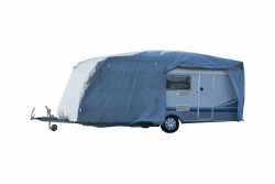 GreenYard® Wohnwagenabdeckplane mit Reflektorstreifen | Größe L 610 x 250 x 220 cm | Camping Schutzhülle | | Reflektoren | Schutz vor Staub und Nässe | wasserabweisend und atmungsaktiv | langlebig Angebot bei HelloDeals