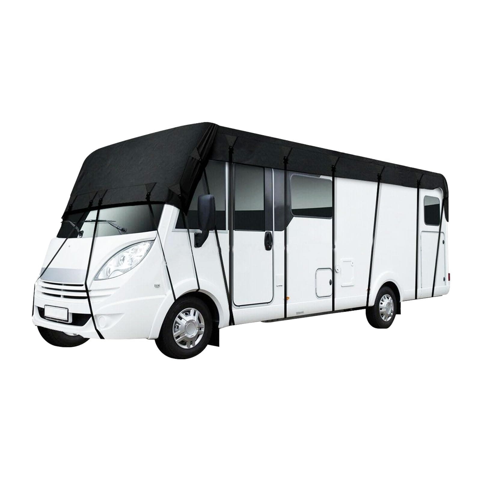 iDMRURvm Wohnwagen Abdeckung Wohnwagen Schutzhülle Wohnwagen Wohnmobil Schutzdach Dachschutzplane Abdeckung Schutzhülle 210D (6.5 x 3 m)