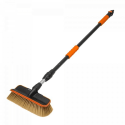 Autowaschbürste Waschbürste ALU-Teleskop KFZ Bürste Reinigungsbürste PKW LKW ausziehbar (110-180cm 2 Flächen) Angebot bei HelloDeals