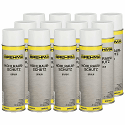 BREHMA 12x Hohlraumschutz Hohlraumversiegelung Spray 500ml Wachs Angebot bei HelloDeals